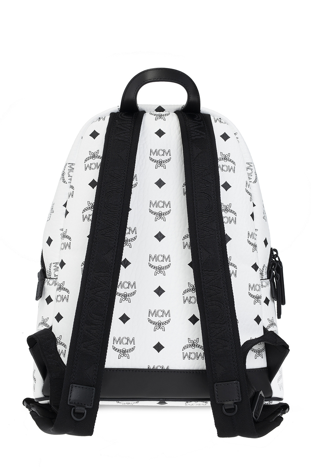 Stark white logo backpack in online visetos